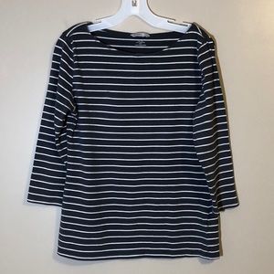 H&M Quarter Length Stripe Tee